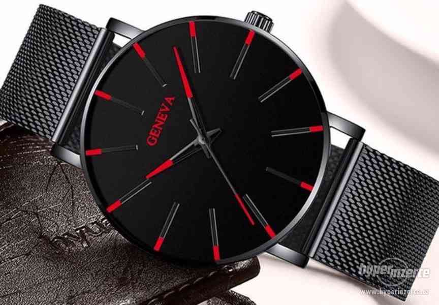 Luxusní módní ultratenké křemenné hodinky z nerezové oceli - foto 2
