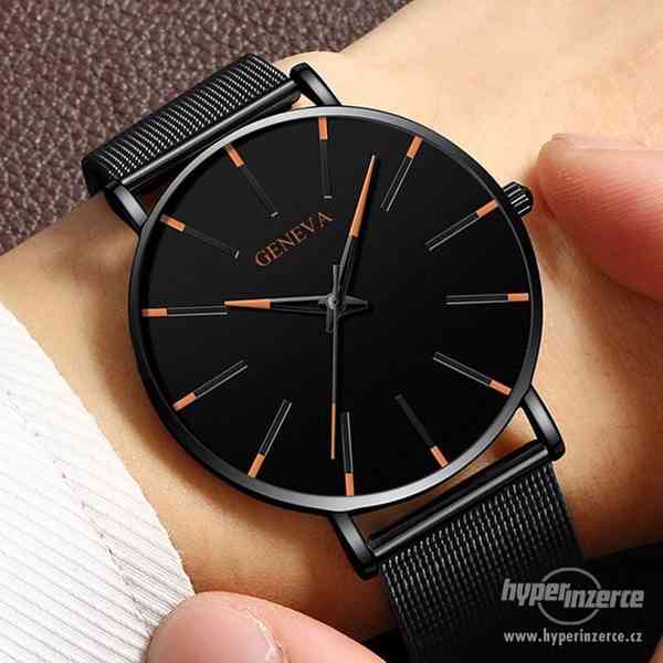 Luxusní módní ultratenké křemenné hodinky z nerezové oceli - foto 6
