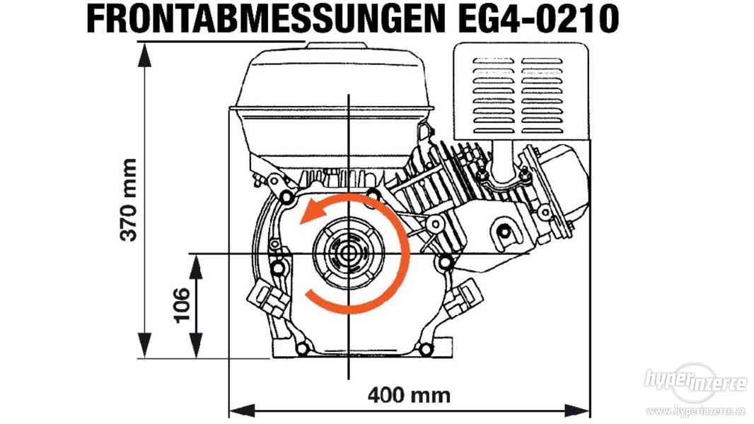 Dieselový nebo benzínový motor horizontální - foto 4