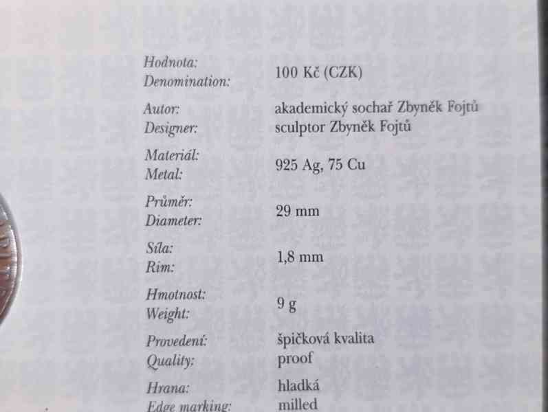 100 Kč Nejvyšší státní zastupitelství 2024 PROOF - foto 3