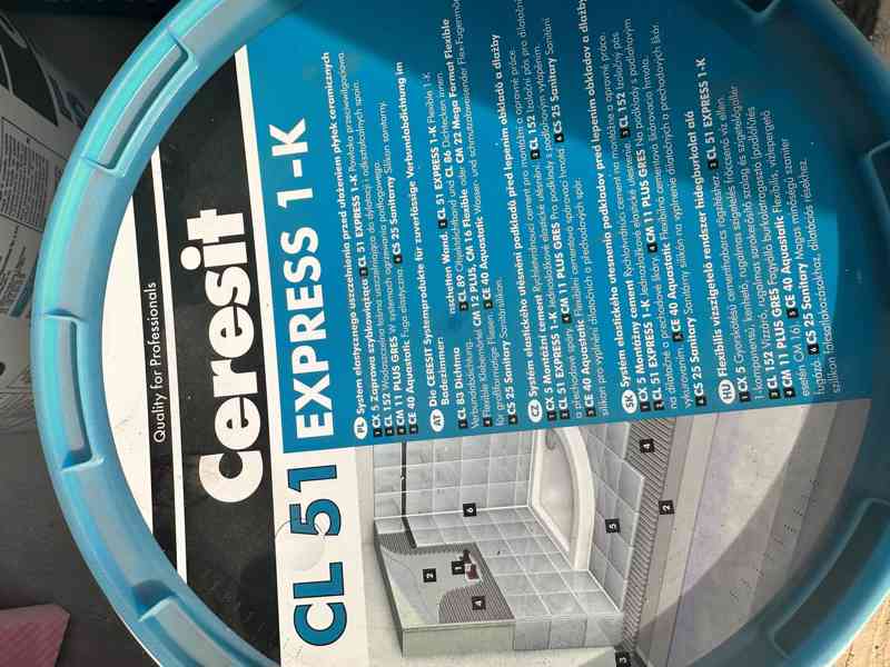 Hydroizolace ceresit cl 51 Express 1K 15kg - foto 2