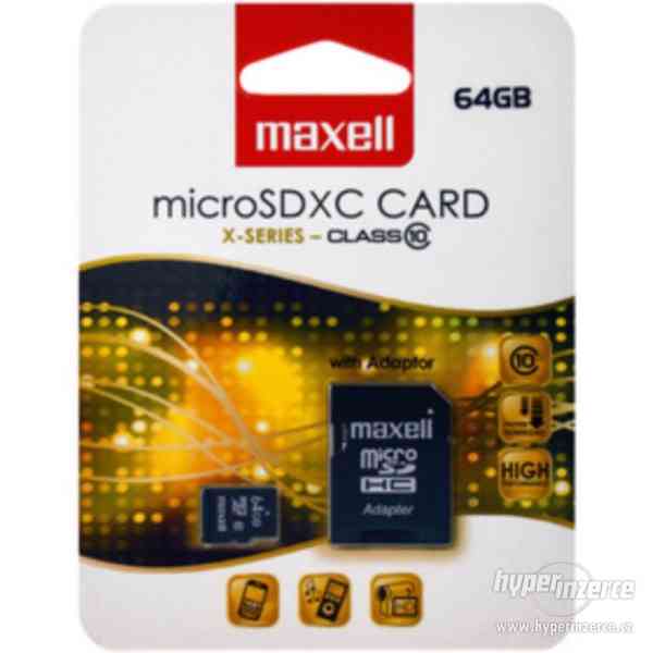 MAXELL MicroSDXC 64GB CL10 + adpt 854731 - foto 1