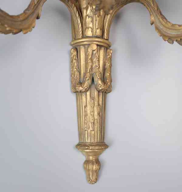 Párové neoklasicistní nástěnné svícny Mazarin - foto 7
