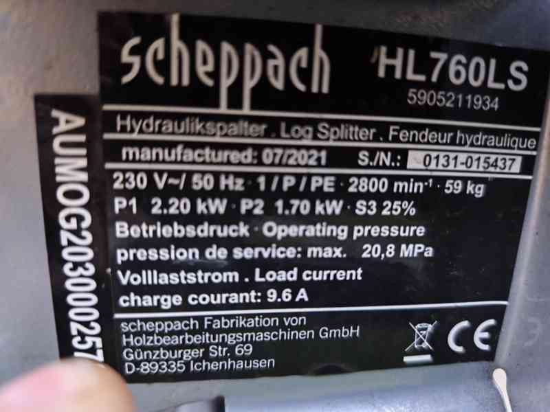 Prodám Štípač na dřevo Scheppach HL 760 LS - horizontální -7 - foto 5