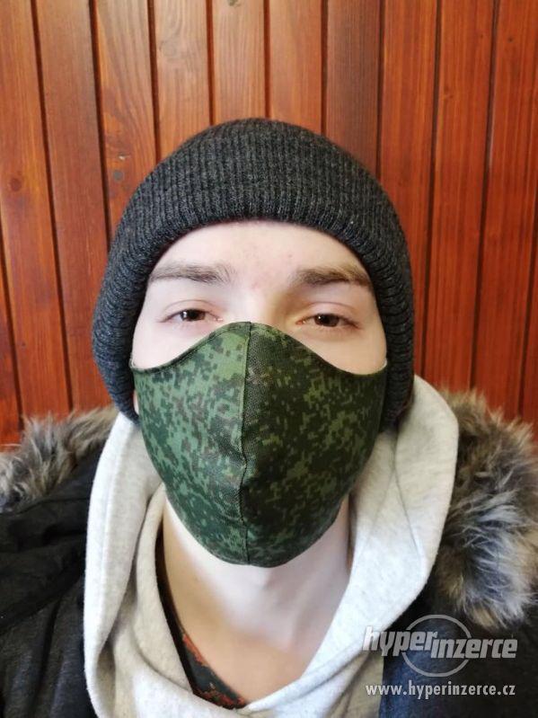 rouška maskáčová Ruská CIFRA - dvouvrstvá - foto 1