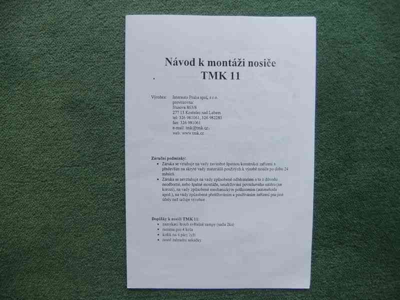 Univerzální nosič TMK 11 na kouli tažného zařízení - foto 4