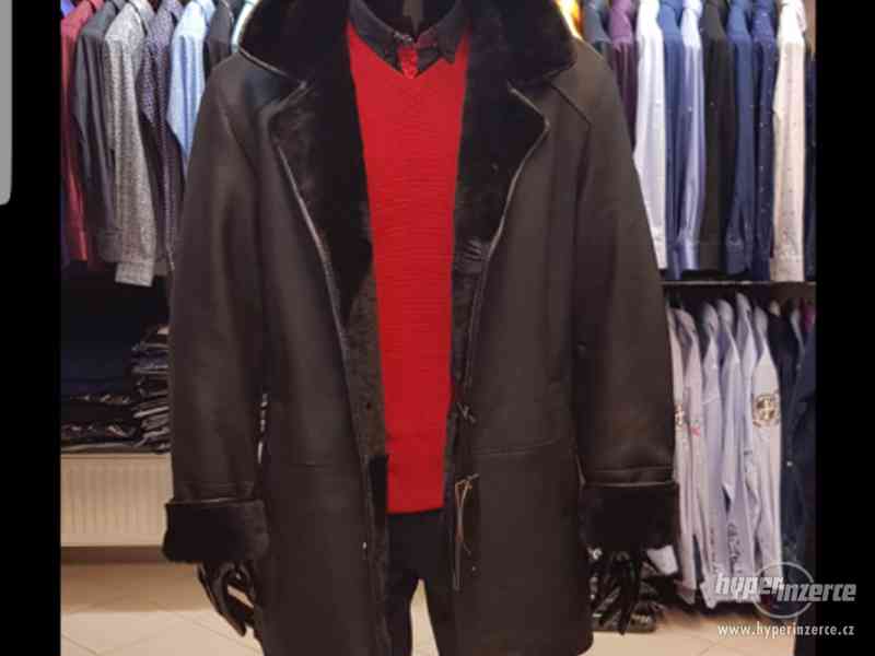 Pánský kožený kabát - foto 1