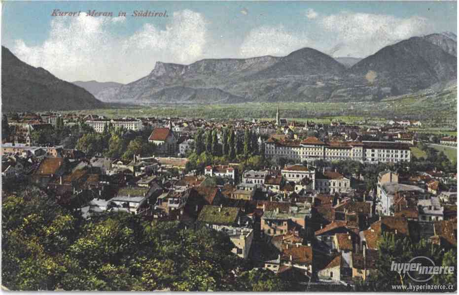 Stará pohlednice Tyroly - Kurort - Merano - foto 1