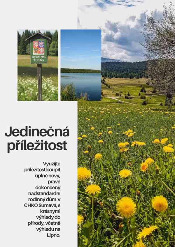 Prodej novostavby RD 5+1 v CHKO Šumava u Lipna pozemek 650m2 - foto 5