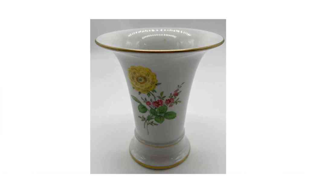 Míšeň, porcelánová váza - foto 2