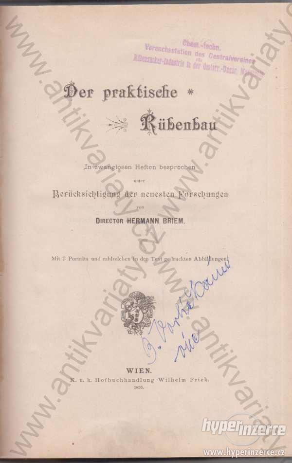 Der praktische Rübenbau Hermann Briem 1895 - foto 1
