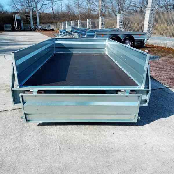 Nový přívěsný vozík 2x osa, 3,0m x 1,30m, svařovaný rám, DPH - foto 9