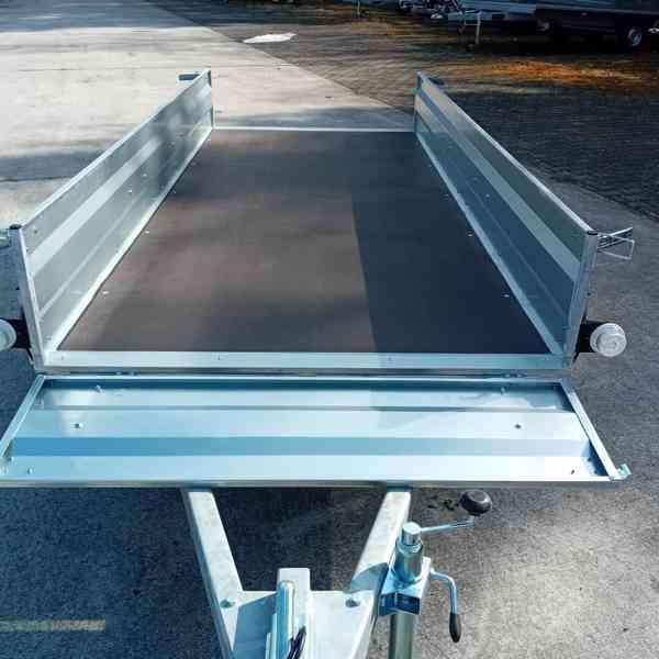 Nový přívěsný vozík 2x osa, 3,0m x 1,30m, svařovaný rám, DPH - foto 11