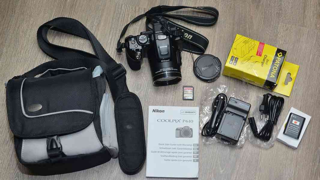 Nikon CoolPix P610*60x Op.ZOOM*Full HDV*WIFI*BAG - foto 3