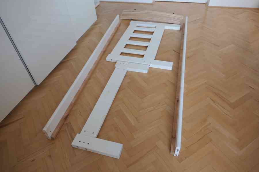 Postel bílá z masivu 90x200 - foto 4