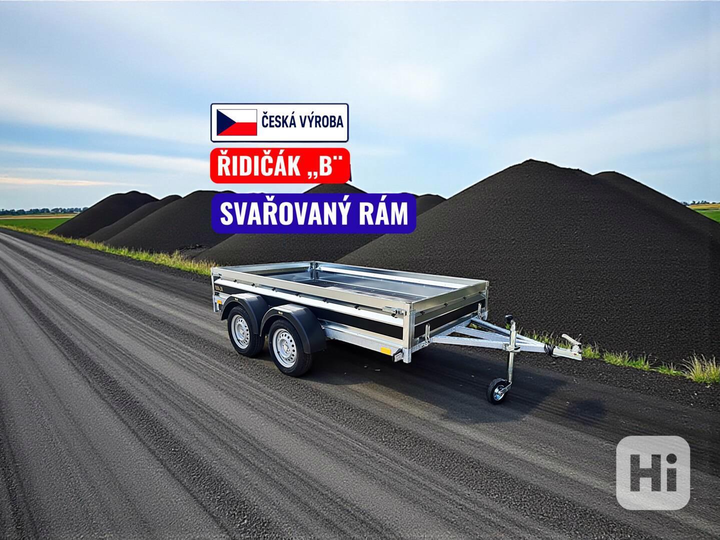 Přívěsný vozík 3,0m x 1,50m, 2x náprava, DPH - foto 1