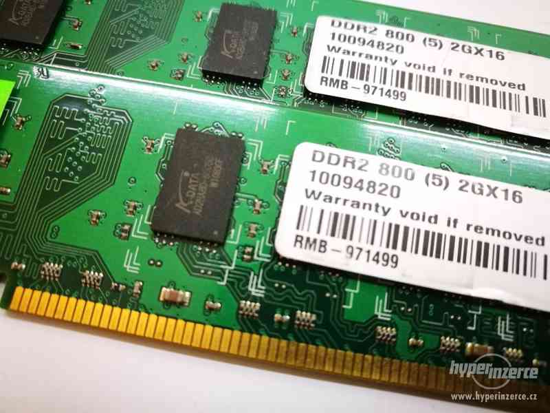 4GB 2x2GB DDR2 800 (5) 2Gx16 10094820 ADATA - foto 2