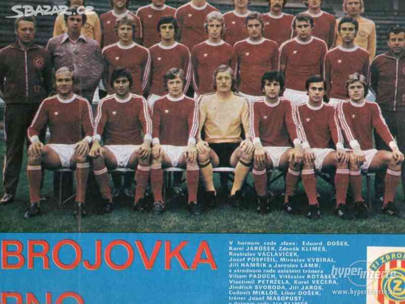 Zbrojovka Brno - 1976 - fotbal - foto 1