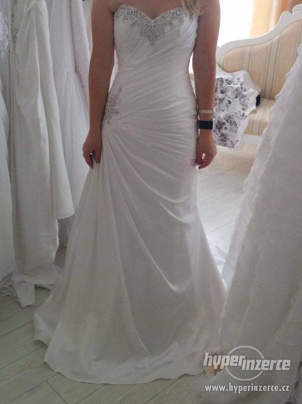 Prodám bílé svatební šaty Madeline Gardner NY - foto 1
