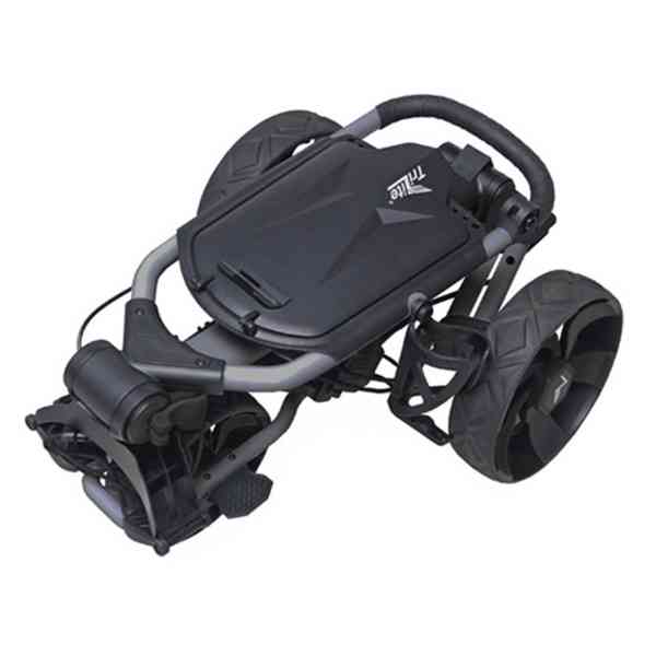 Axglo TriLite golfový vozík nový šedočerný - foto 2