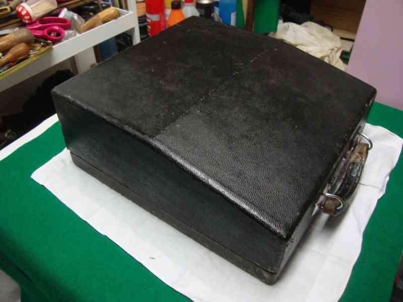 Starožitný retro kufříkový psací stroj Monta funkční pěkný - foto 16