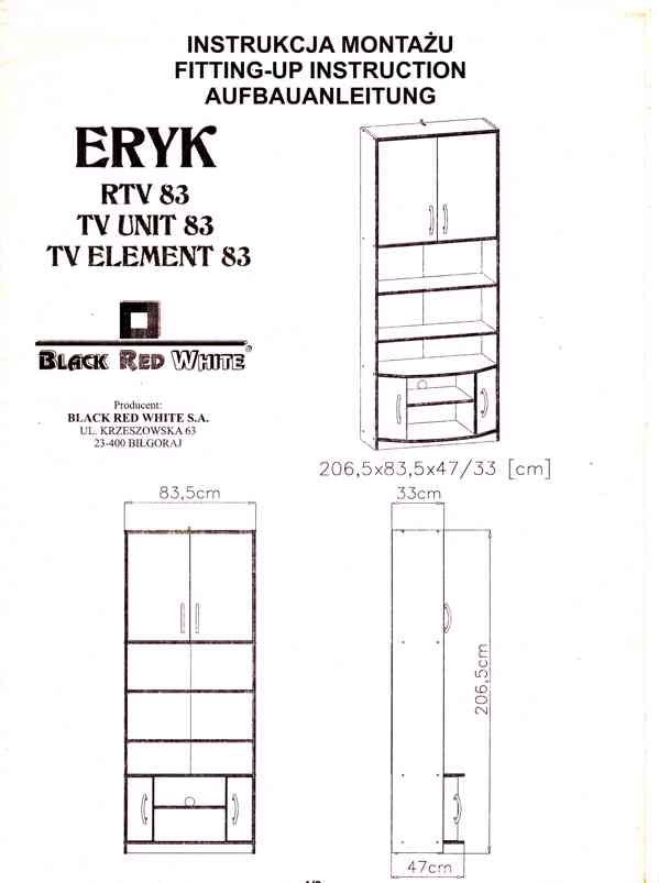Obývací stěna ERYK – medová olše, šířka 312 cm - foto 5