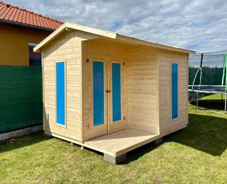 Levný zahradní dřevěný domek FLORENCIE o rozměru 2,4 x 3 m - foto 4