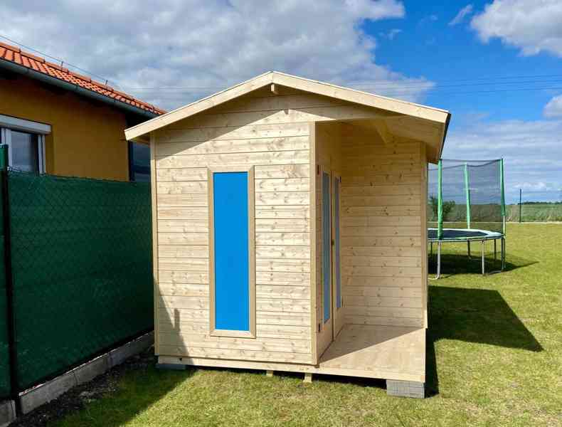 Levný zahradní dřevěný domek FLORENCIE o rozměru 2,4 x 3 m - foto 2