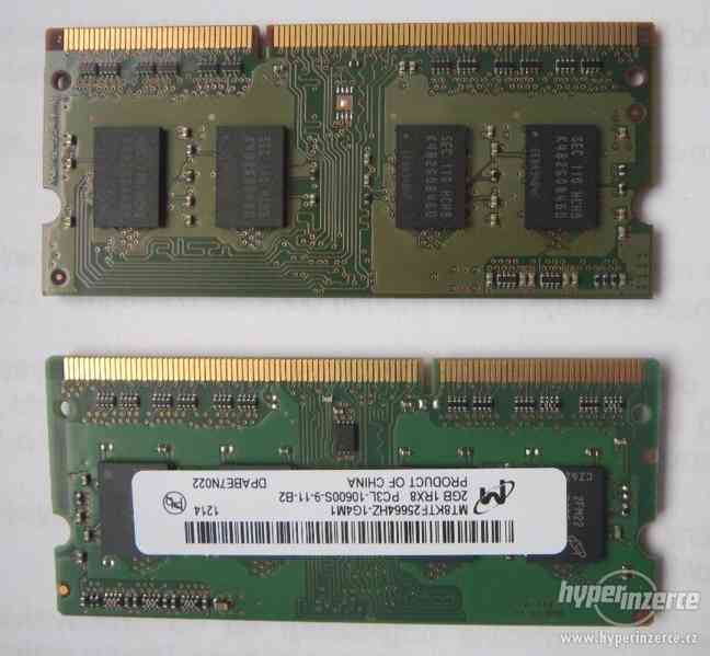 2x DDR3 RAM 2GB 1Rx8 PC3-10600S (celkem 4 GB) - foto 2