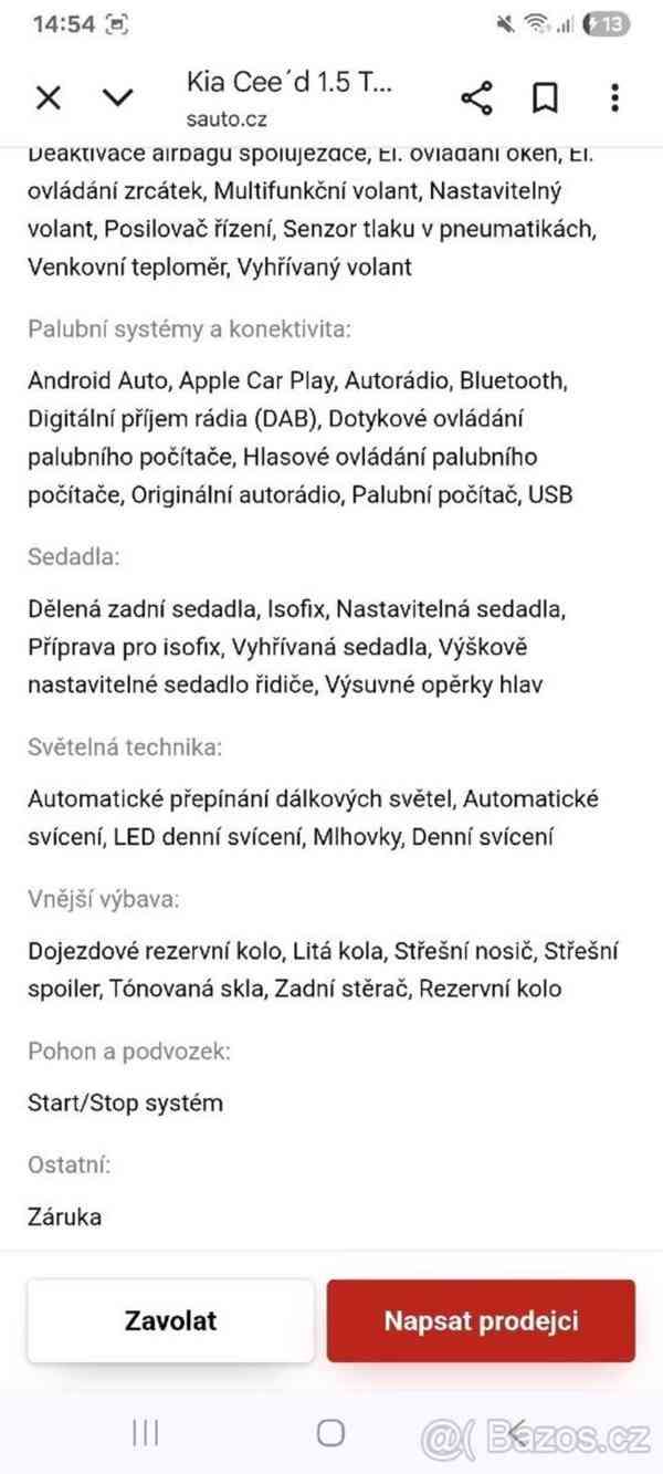 Kia Ceed 1,5 T-GDI -118kw, benzín, Spin - foto 18
