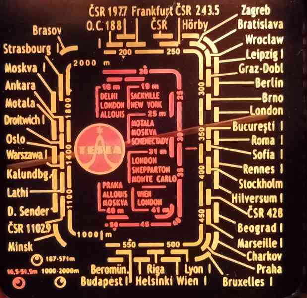 Starožitné rádio Tesla Talisman 308U, hnědá skříňka, 1953 - foto 11