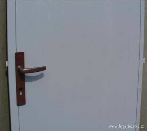 Plechové dveře do zárubně 80x197 cm - foto 1