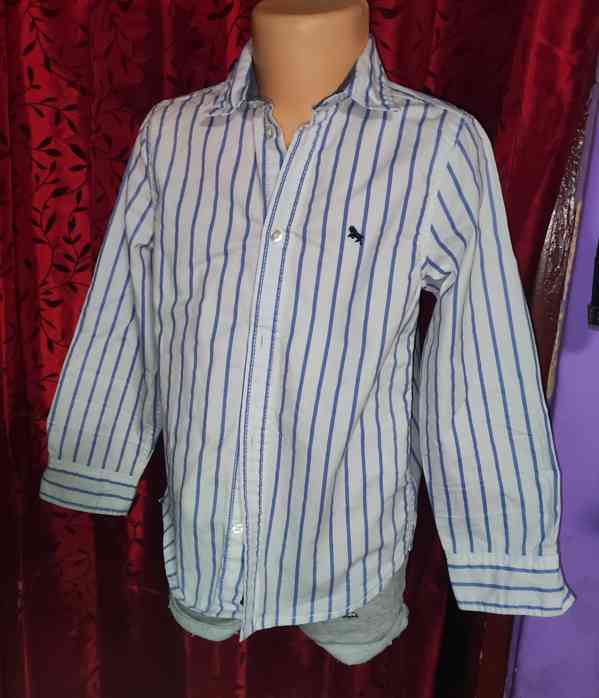Dětská košile s proužky, vel. 122 - foto 1