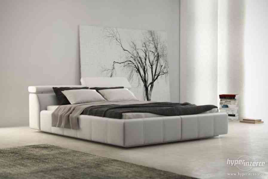 Kožená čalouněná postel MILAN 160, 180 x 200 cm - foto 1