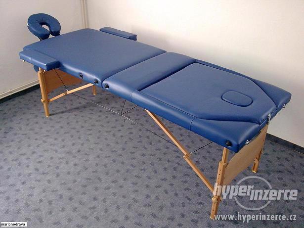 3-ZÓNOVÉ MASÉRSKÉ LEHÁTKO MODRÉ + OCHRANNÝ OBAL - foto 1