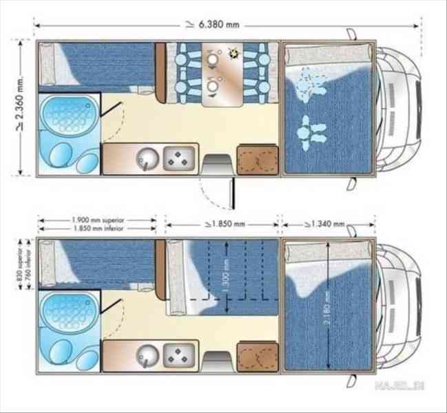Fiat Ducato (6 míst na jízdu i spaní) - foto 4