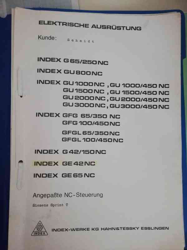 Použitý soustružnický automat INDEX GE 42 NC - foto 10