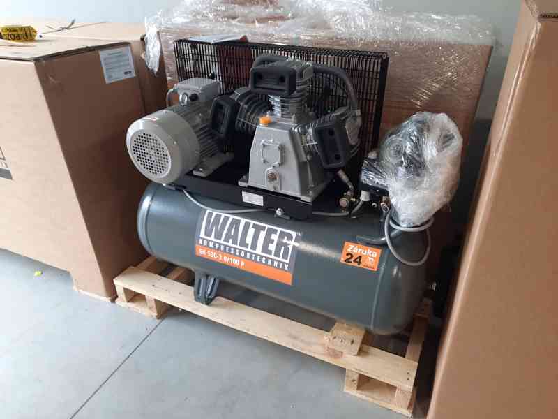 Pístový kompresor WALTER GK 530-3,0/100 - ZÁRUKA 2 ROKY - foto 2