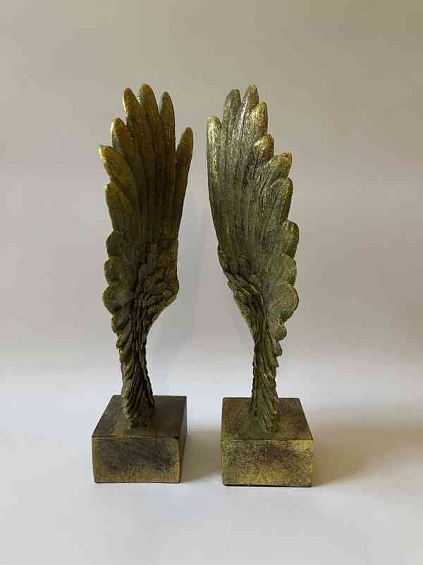 Zlatá párová andělská křídla - foto 4