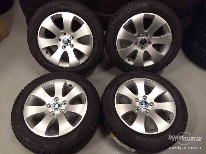 205/55R16 zimní sada alu kola 7x16 5x112x57 ET45 SUPERB II
