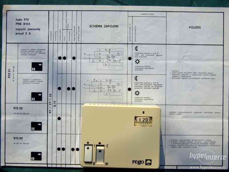 Pokojový termostat REGO 972 01 - foto 1