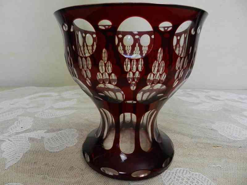 Krásný masivní Art Deco rubínový Nástolec - foto 2
