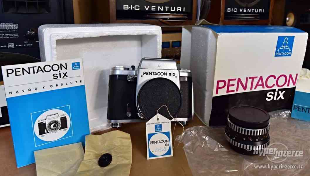 Nepoužitý fotoaparát PENTACON SIX, objektiv BIOMETAR 2.8/80