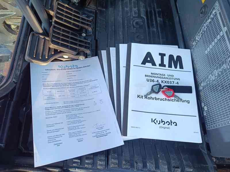 Minibagr Kubota KX 037- 4 Hi - Spec. - foto 13