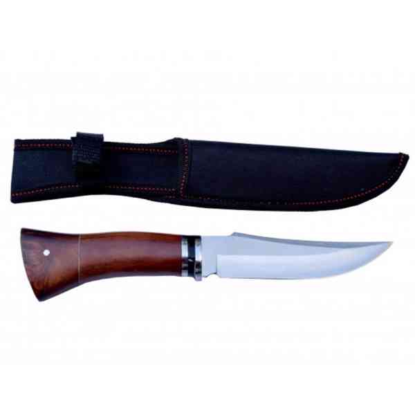 Lovecký nůž rosewood Black stripe 3 s nylonovým pouzdrem - foto 2