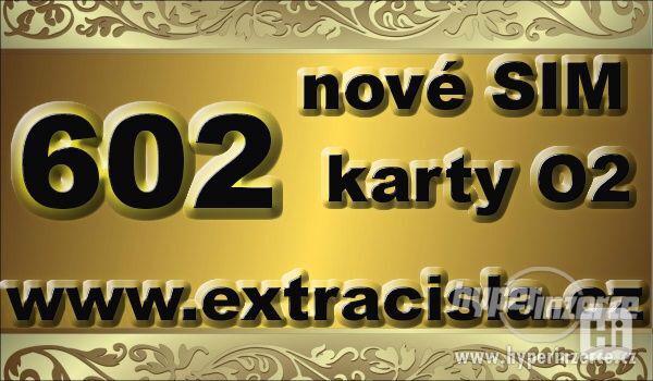 www.ExtraCisla.cz nové předplacené karty O2 předvolba 602 