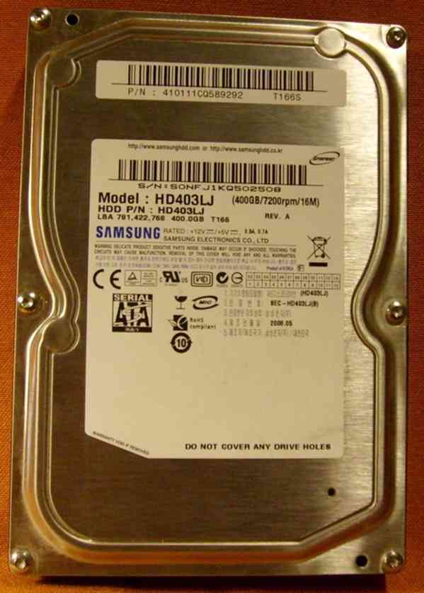 HDD Samsung 400GB SATA2 - foto 1