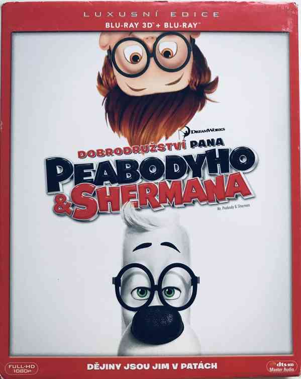 Blu-Ray 2D + 3D - Dobrodružství pana Peabodyho & Shermana - foto 1