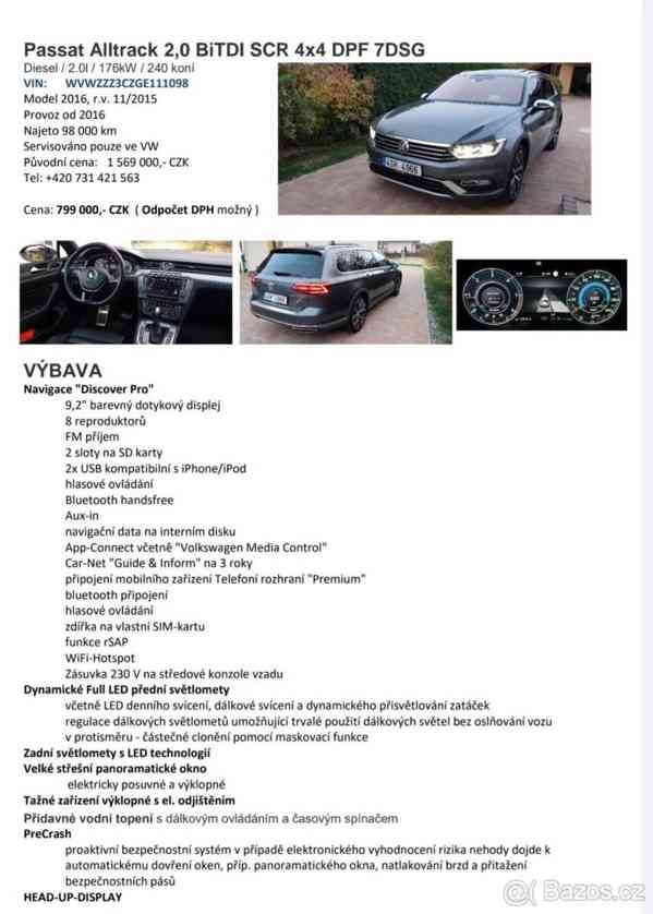 Volkswagen Passat 2,0   BiTDI SCR 4x4 DPF 7DSG - foto 16