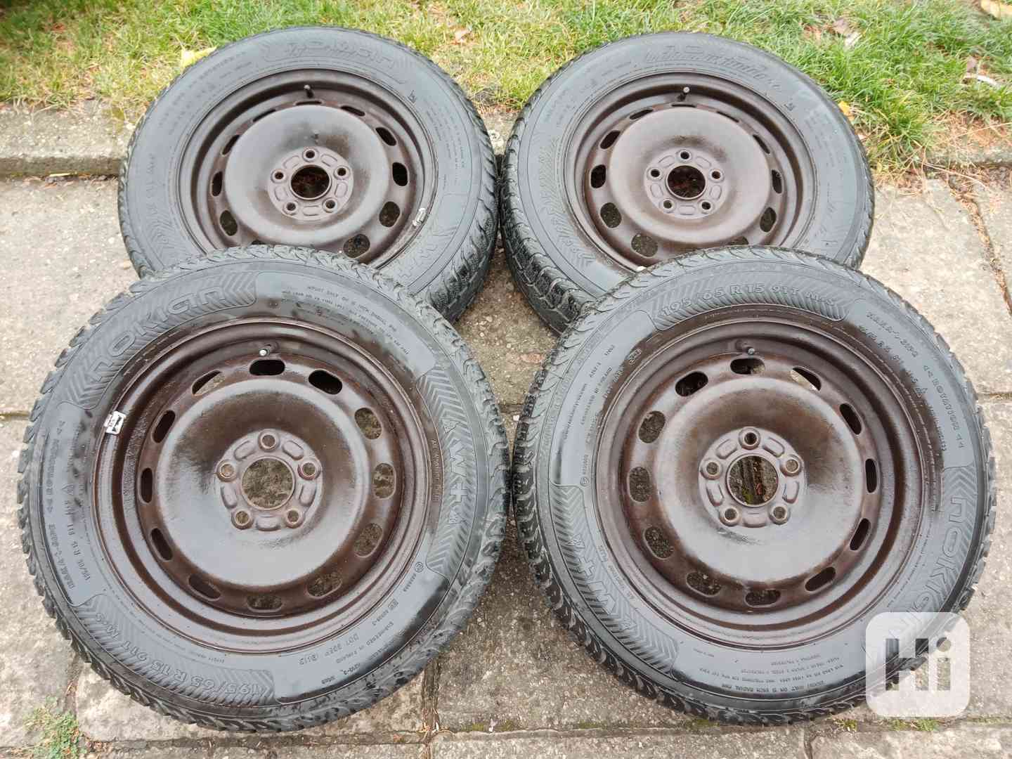 Zimní kola 15ky 5x108 pneu 90% FORD VOLVO RENAULT - dobírka - foto 1